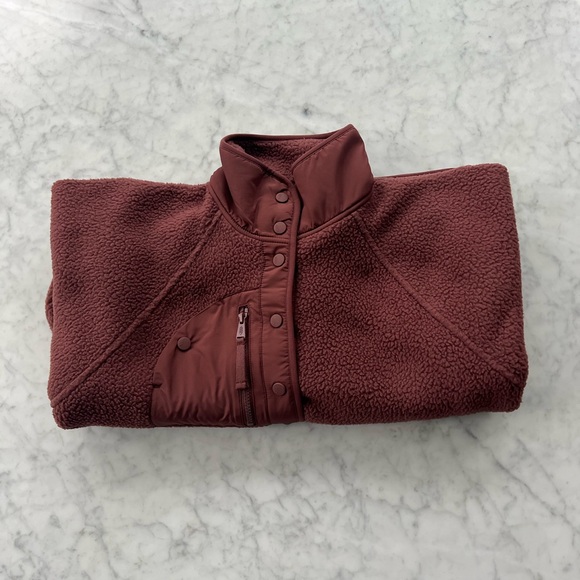 NWT Free People FP Movement Hit the Slopes Fleece in Bitter Chocolate Sz Medium - Picture 8 of 15